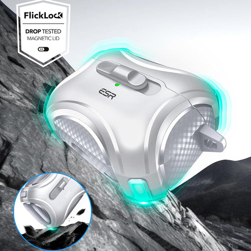 ESR - Cyber Magnetic Lock Case HaloLock - Apple AirPods Pro 1 / 2 - Grey