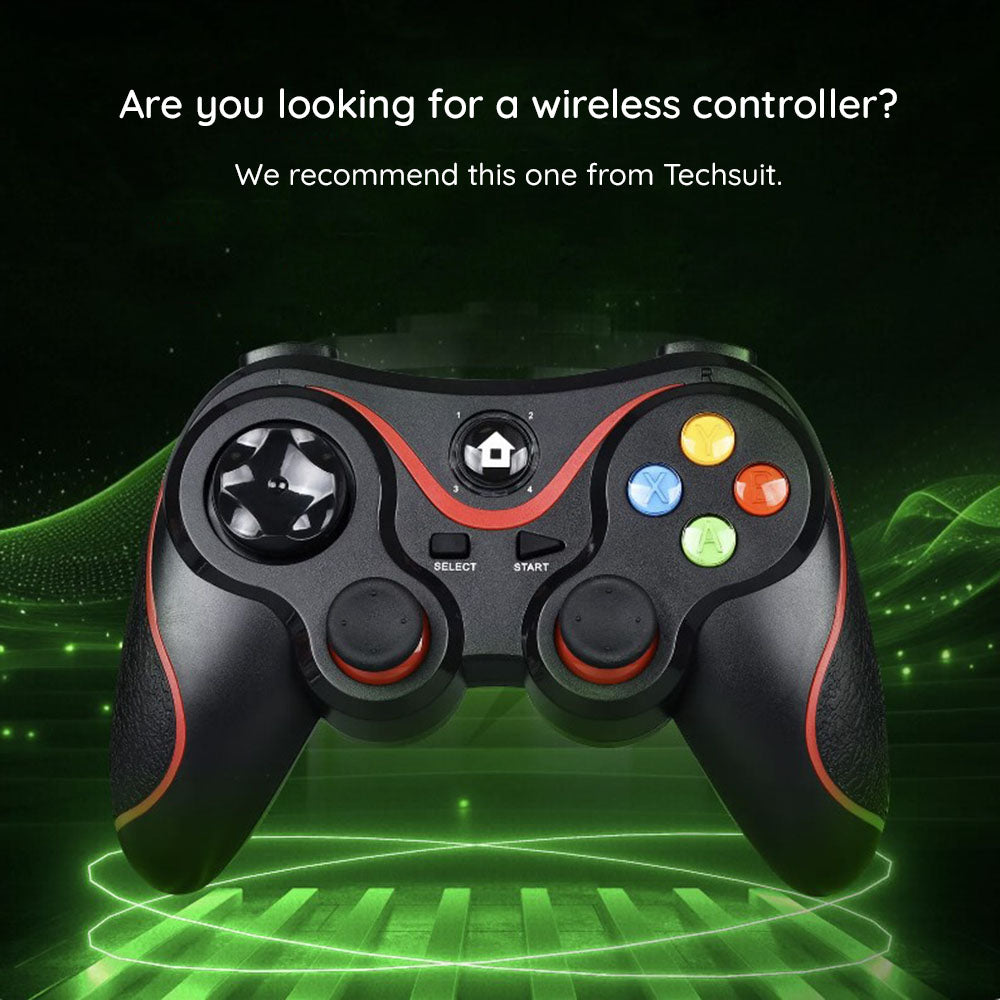 TechSuit Accesoriu gaming Techsuit Wireless Controller (V8), Bluetooth V4.0, 2.4G, 400mAh, Albastru – imagine 4