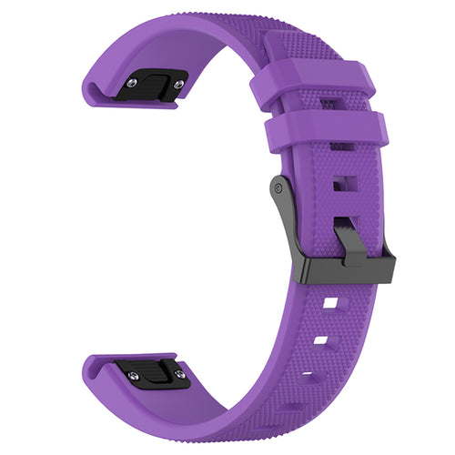 Techsuit - Watchband QuickFit 26mm (W058) - Garmin Fenix 3/3 HR/5X/5X Plus/6X/6X Pro/7X/7X Pro Solar - Purple