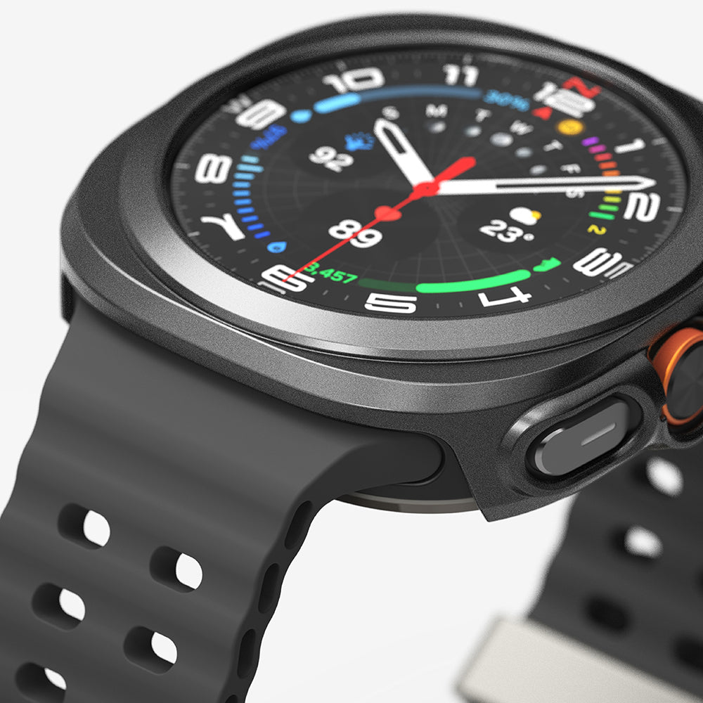 Ringke - Slim + Screen Protector - Samsung Galaxy Watch Ultra 47mm - Titanium Black
