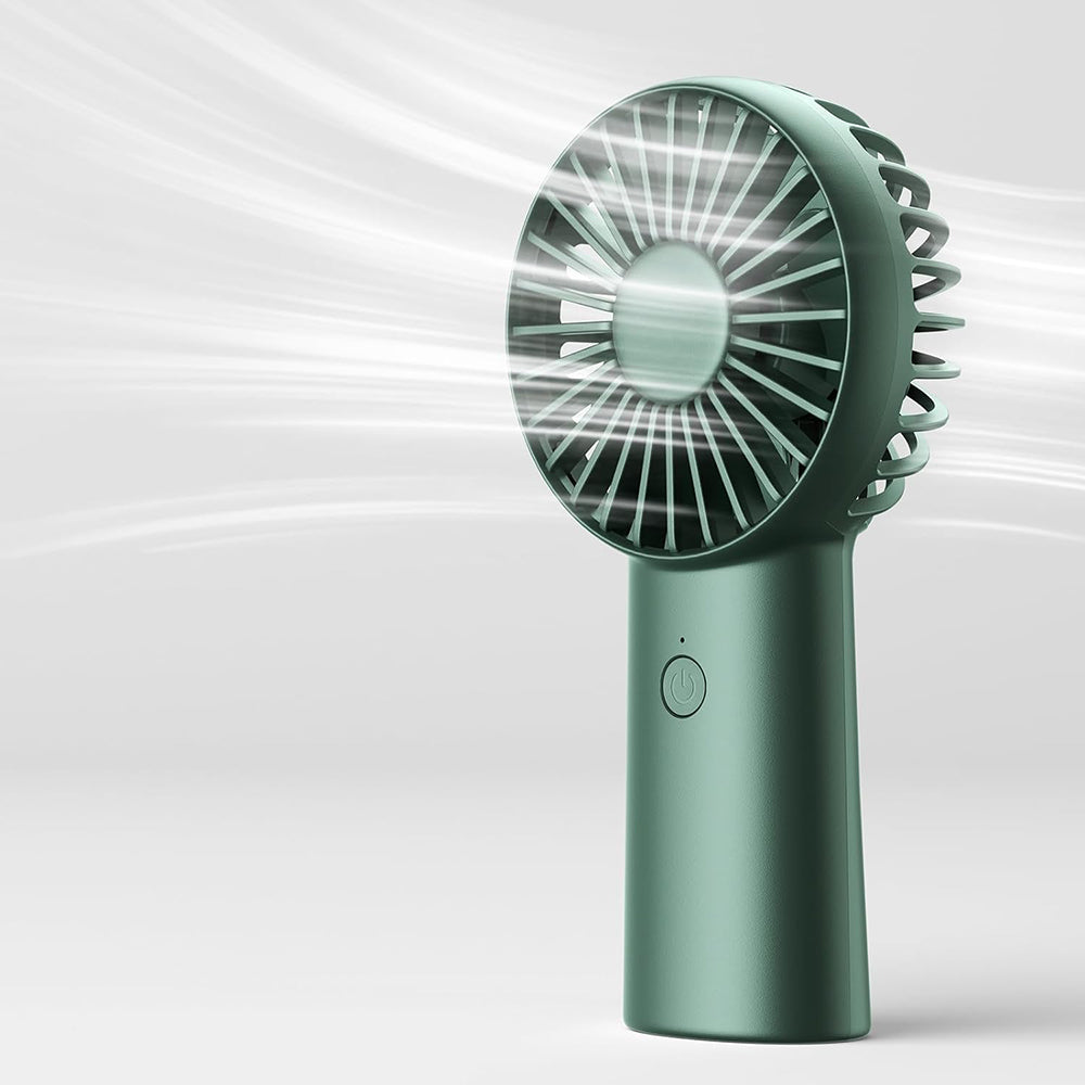 JisuLife - Premium Portable Mini Fan Life6 (FA20X) - USB-C Rechargeable, 3 Wind Speeds, 4000mAh - Deep Green