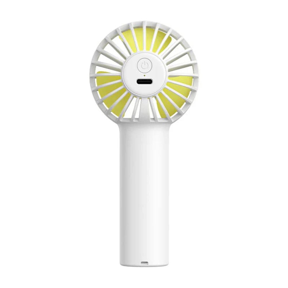 JisuLife - Premium Portable Mini Fan Life1 (FA20) - USB-C Rechargeable, 3 Wind Speeds, 2000mAh - White