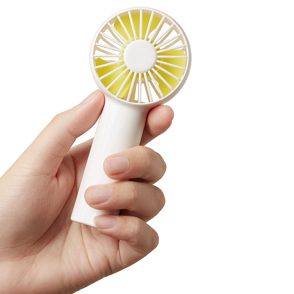 JisuLife - Premium Portable Mini Fan Life1 (FA20) - USB-C Rechargeable, 3 Wind Speeds, 2000mAh - White