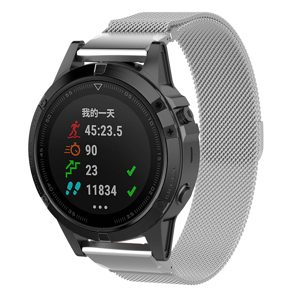 Techsuit - Watchband QuickFit 22mm (W009) - Garmin Fenix 5/5 Plus 6/6 Pro/7/Forerunner 945/955/970/Approach S60/S62 - Si