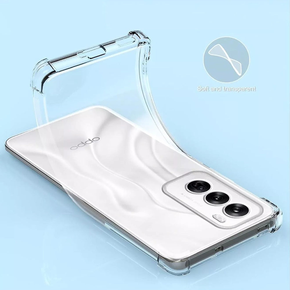 TechSuit Husa de protectie Techsuit Shockproof Clear Silicone compatibil cu Oppo Reno12, Transparent – imagine 4