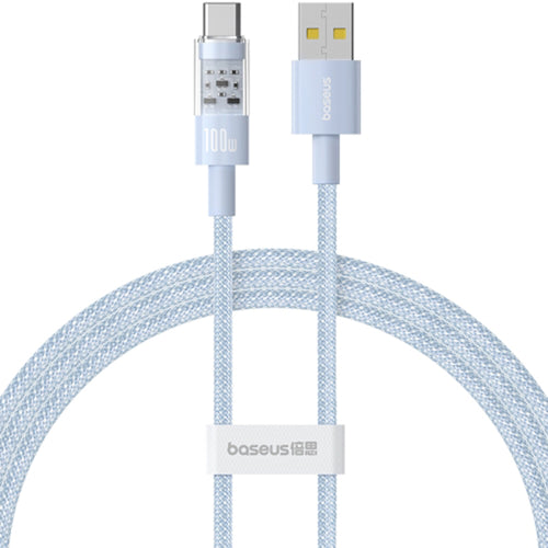 Baseus - Data Cable Gem (P10373002311-00) - USB to Type-C, Super Fast Charging 100W, 1m - Galaxy Blue