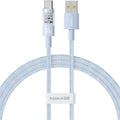 Baseus - Data Cable Gem (P10373002311-01) - USB to Type-C, Super Fast Charging 100W, 2m - Galaxy Blue