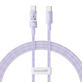 Baseus - Data Cable Gem (P10373000511-00) - Type-C to Type-C, Super Fast Charging 100W, 1m - Nebula Purple