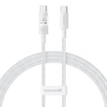 Baseus - Data Cable Gem (P10373000211-00) - Type-C to Type-C, Super Fast Charging 100W, 1m - Moon White