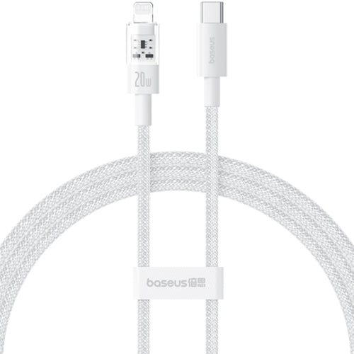 Baseus - Data Cable Gem (P10373001211-01) - USB-C to Lightning, Fast Charging 20W, 2m - Moon White