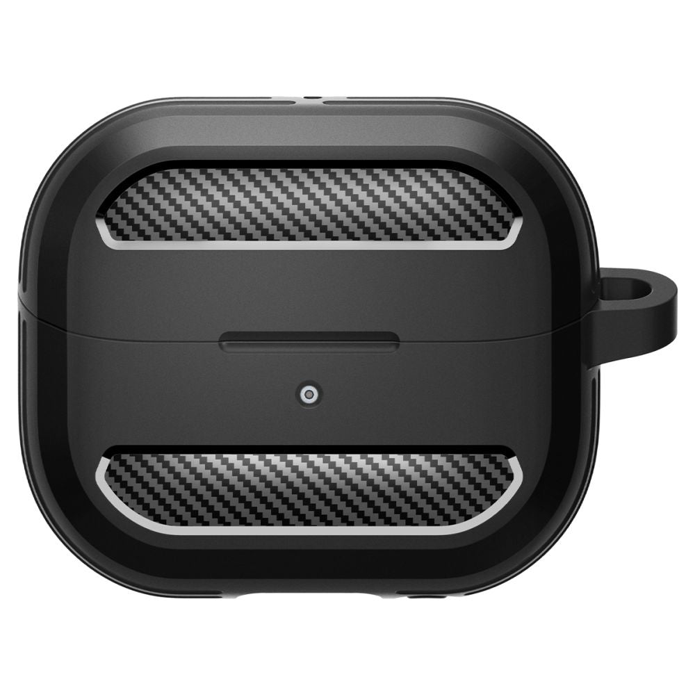 Spigen - Protection Case Rugged Armor (ACS08330) - for Samsung Galaxy Buds 3 / 3 Pro / 3 FE, Aluminum Holder - Black