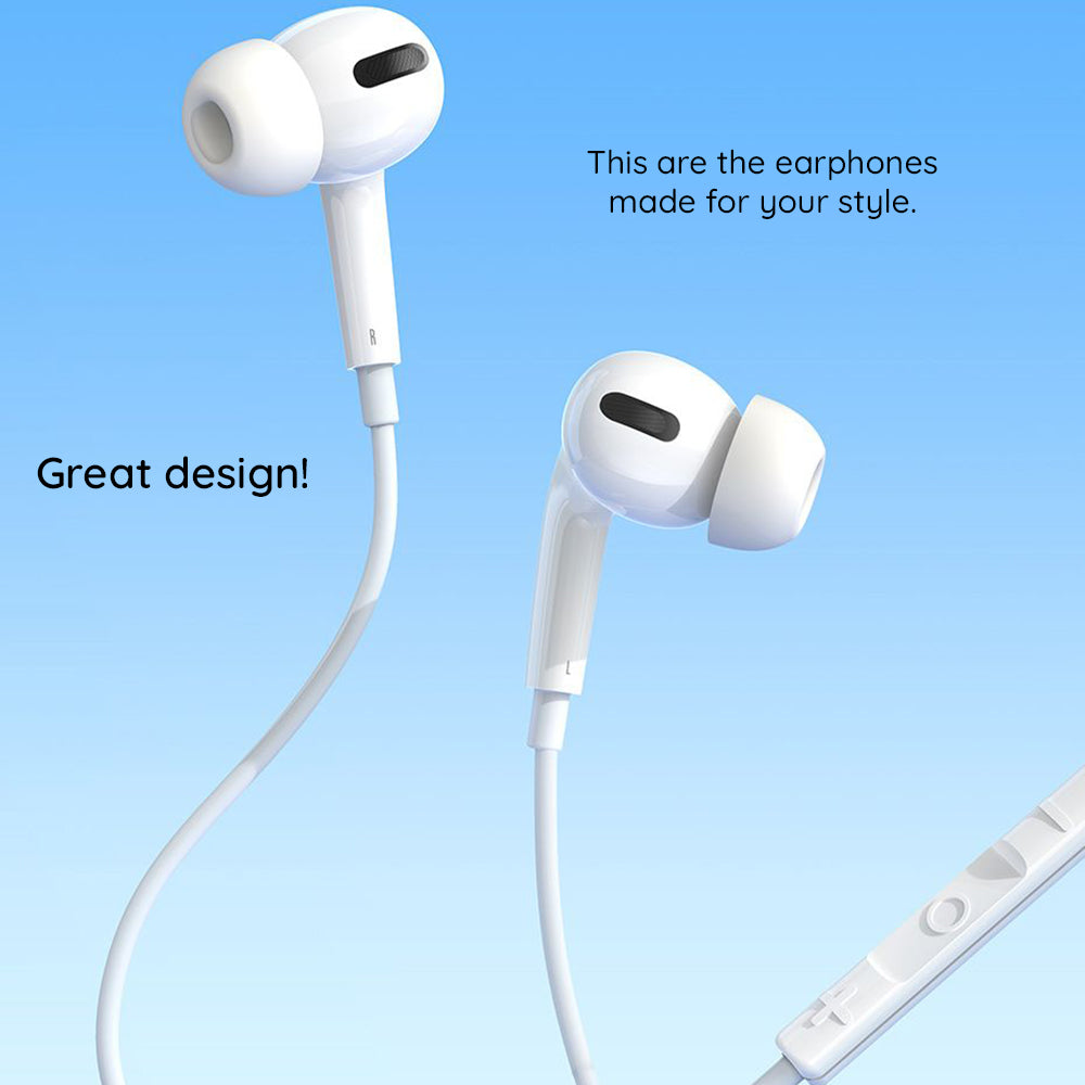 Baseus - Wired Earphones Encok C18 (NGCR030102) - Type-C, In-Ear - White