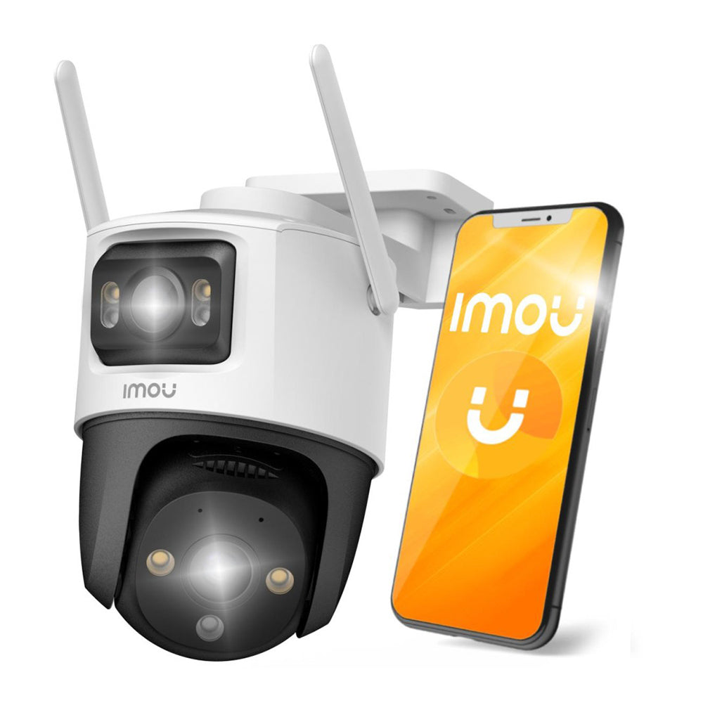 Imou - Outdoor Camera Cruiser Dual (IPC-S7XP-8M0WED-0360B) - 8MP, Two-way Talk, Human Detection, Night Vision, IP66 - Wh