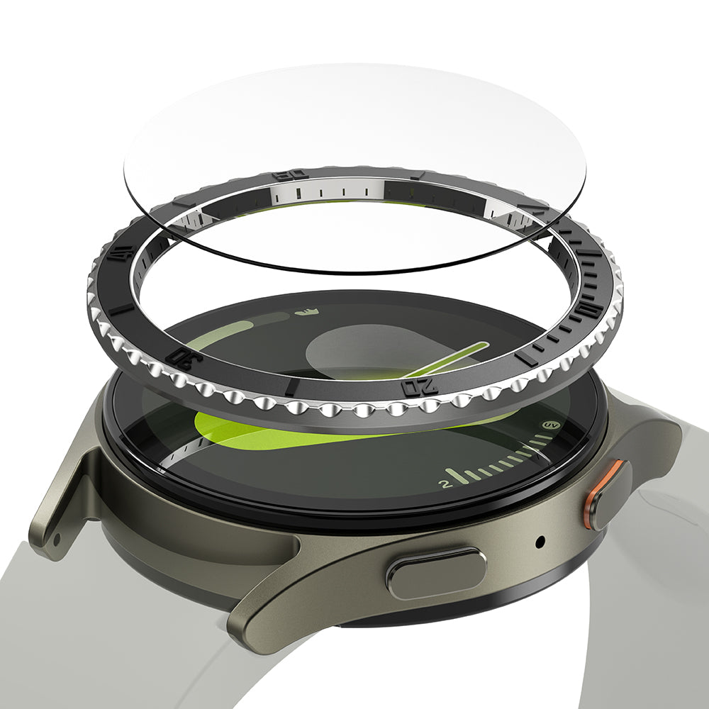 Ringke - Premium Bezel Styling - Samsung Galaxy Watch7 40mm - Black Pattern3 (CB-GW7-40-96)