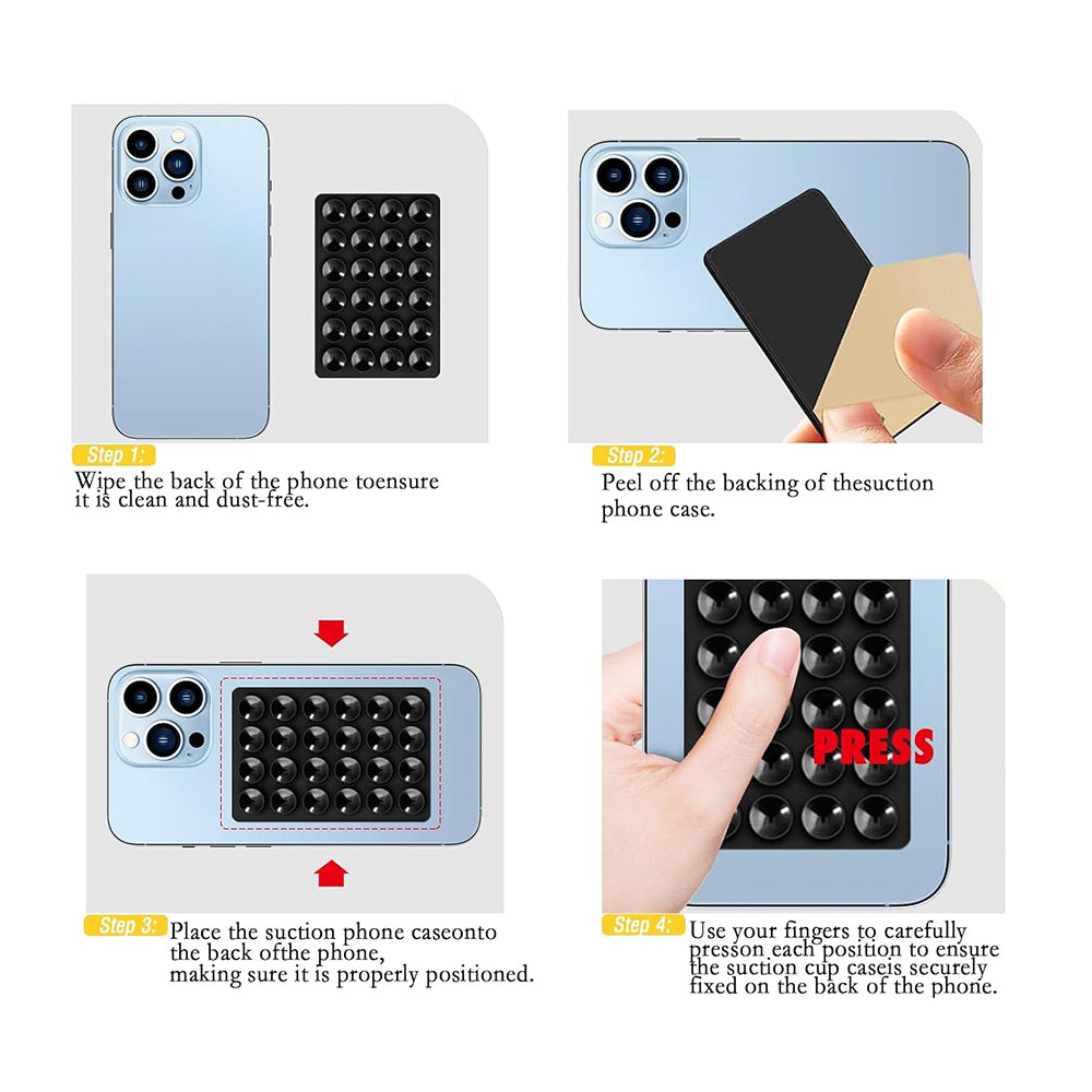 TechSuit Suport Techsuit Phone (SG-PAD), Suction Pad for Selfies, Silicone, Adhesive Mount, Rectangular Shape, Verde – i