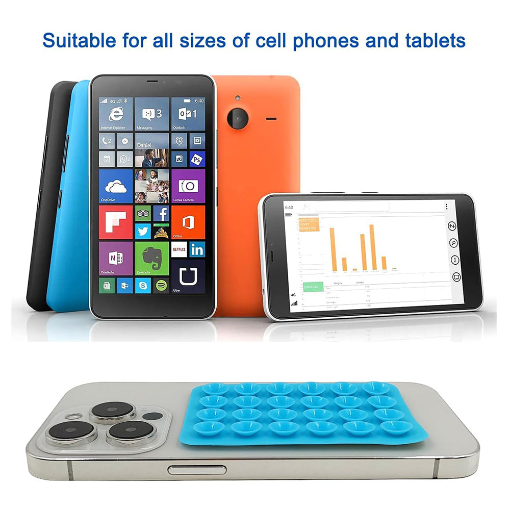 TechSuit Suport Techsuit Phone (SR-PAD), Suction Pad for Selfies, Silicone, Adhesive Mount, Rectangular Shape, Rosu – im