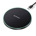 Techsuit - Wireless Charger Premium (CHWR031) - RGB Colors, 15W, 3A - Black