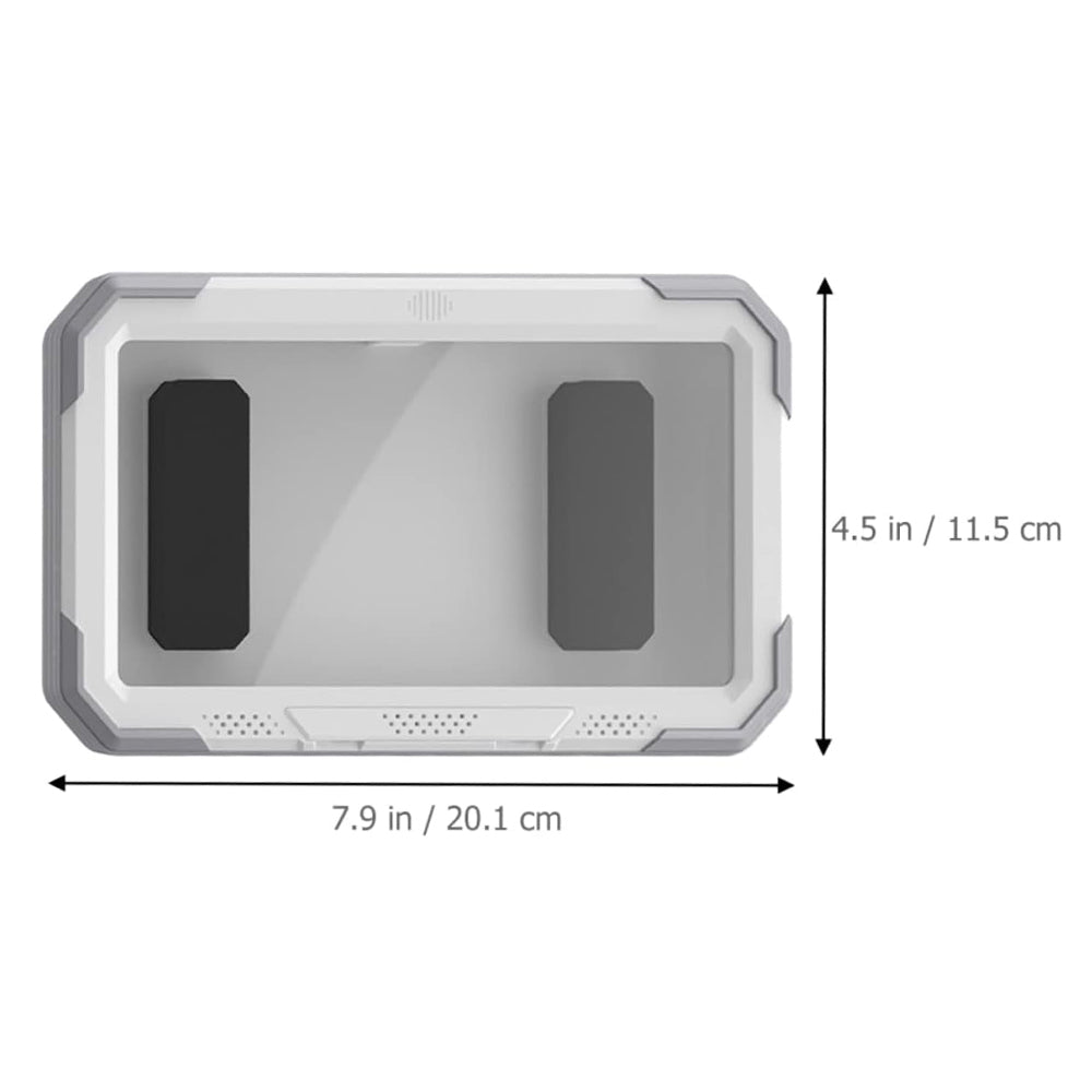 Techsuit - Phone Holder (LC-888) - Wall Box Case, Anti-Fog, with Adhesive Hooks, Waterproof - White / Gray