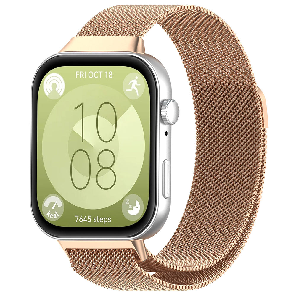 Techsuit - Watchband (W009) - Huawei Watch Fit 3 / Fit 4 / Fit 4 Pro - Rose Gold