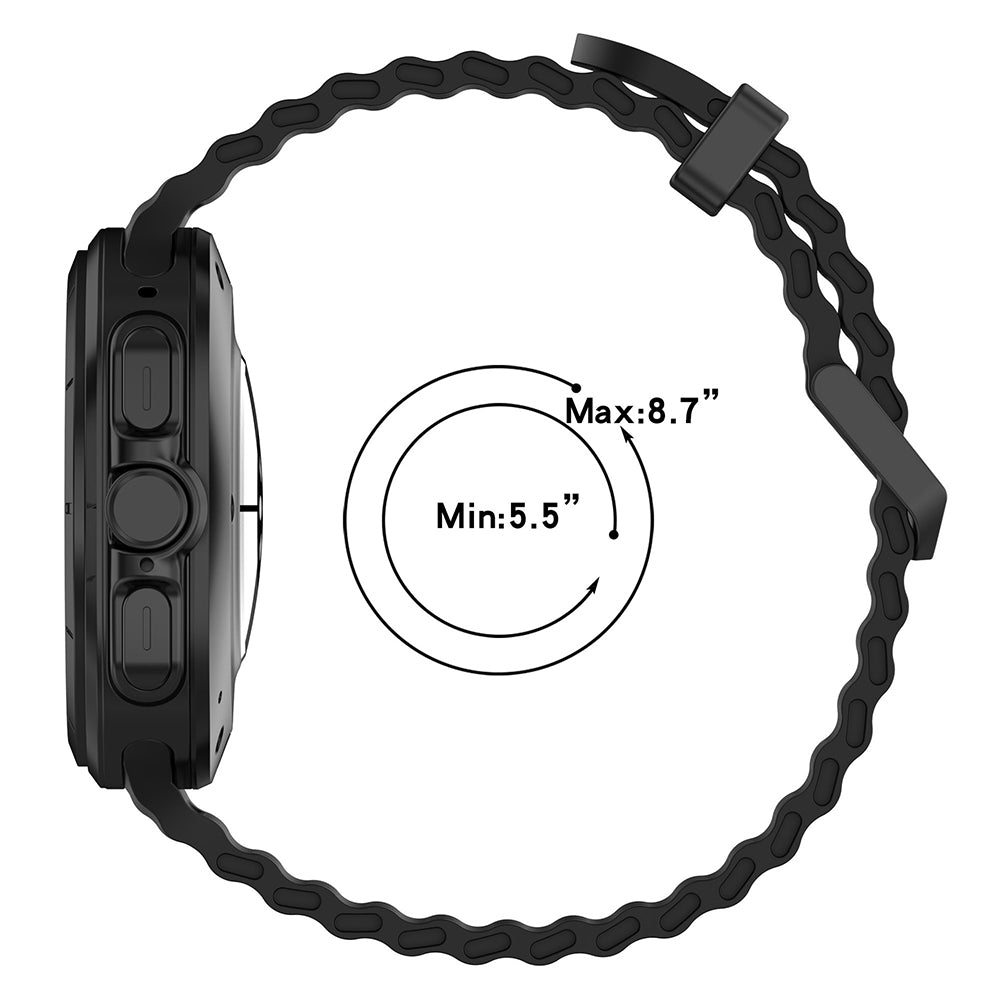 Techsuit - Watchband (W062) - Samsung Galaxy Watch Ultra 47mm / Watch Ultra 2 - Black