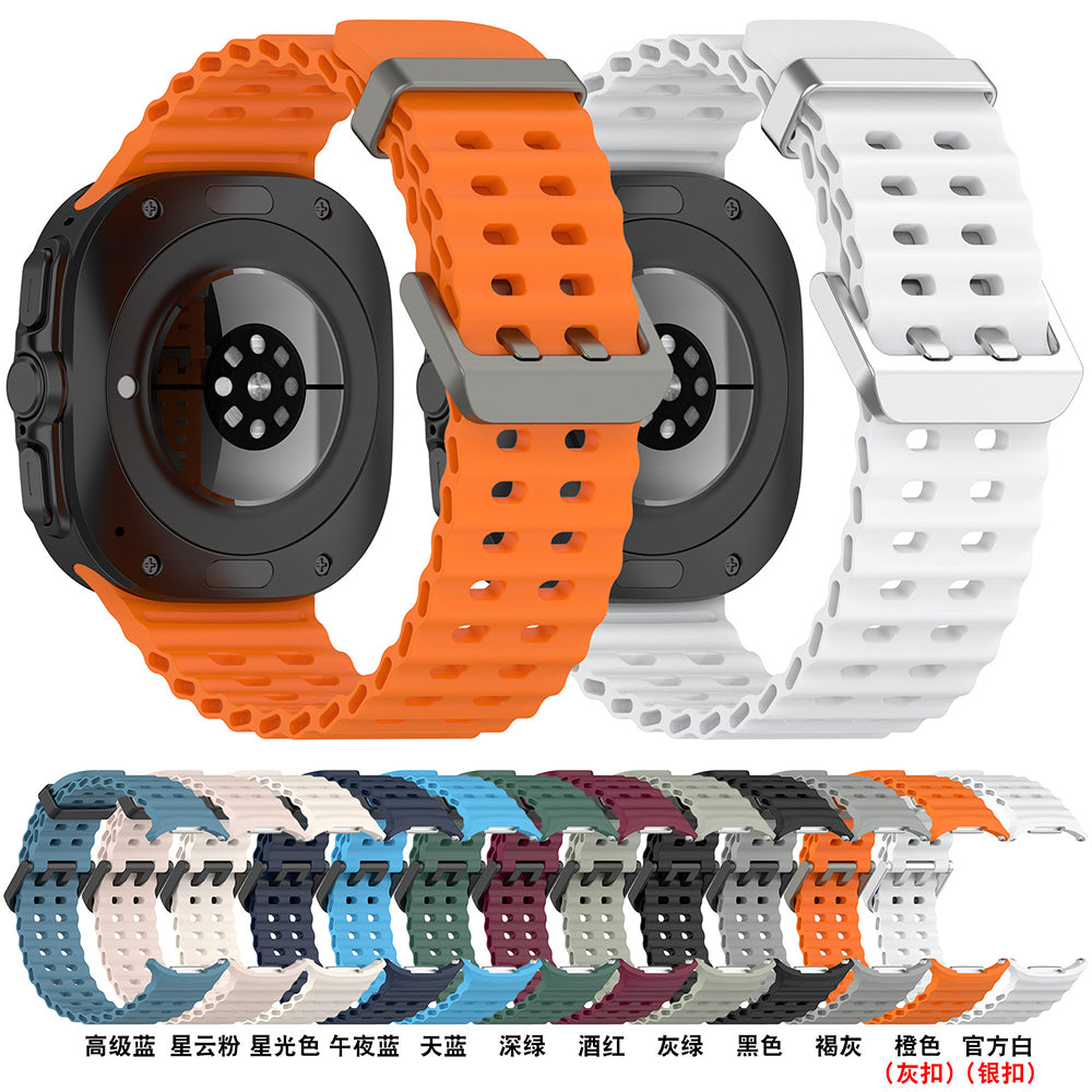 Techsuit - Watchband (W062) - Samsung Galaxy Watch Ultra 47mm / Watch Ultra 2 - Teal Blue