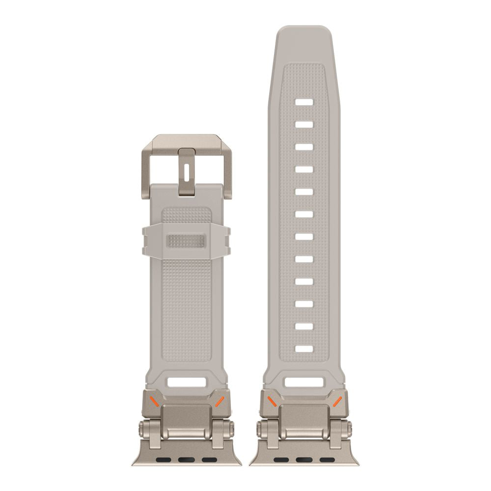 Techsuit - Watchband (W064) - Apple Watch 1/2/3/4/5/6/7/8/9/10/11/SE/SE 2/SE 3/Ultra/2/3(42/44/45/46/49mm) - Silver Star