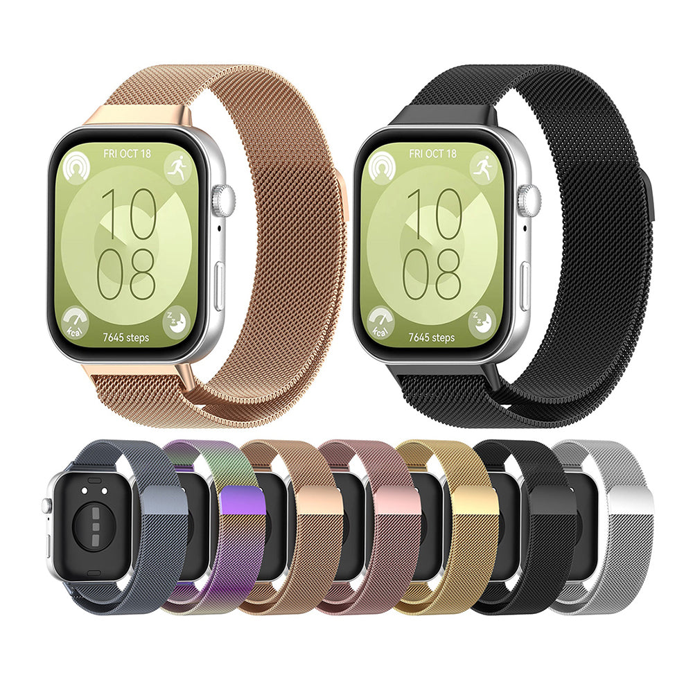 Techsuit - Watchband (W009) - Huawei Watch Fit 3 / Fit 4 / Fit 4 Pro - Silver