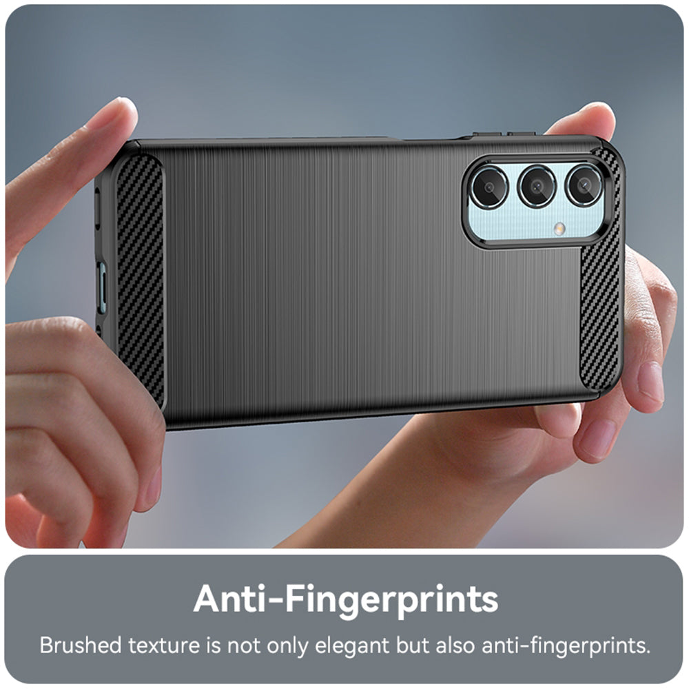 TechSuit Husa de protectie Techsuit Carbon Silicone compatibil cu Samsung Galaxy M35, Negru – imagine 2