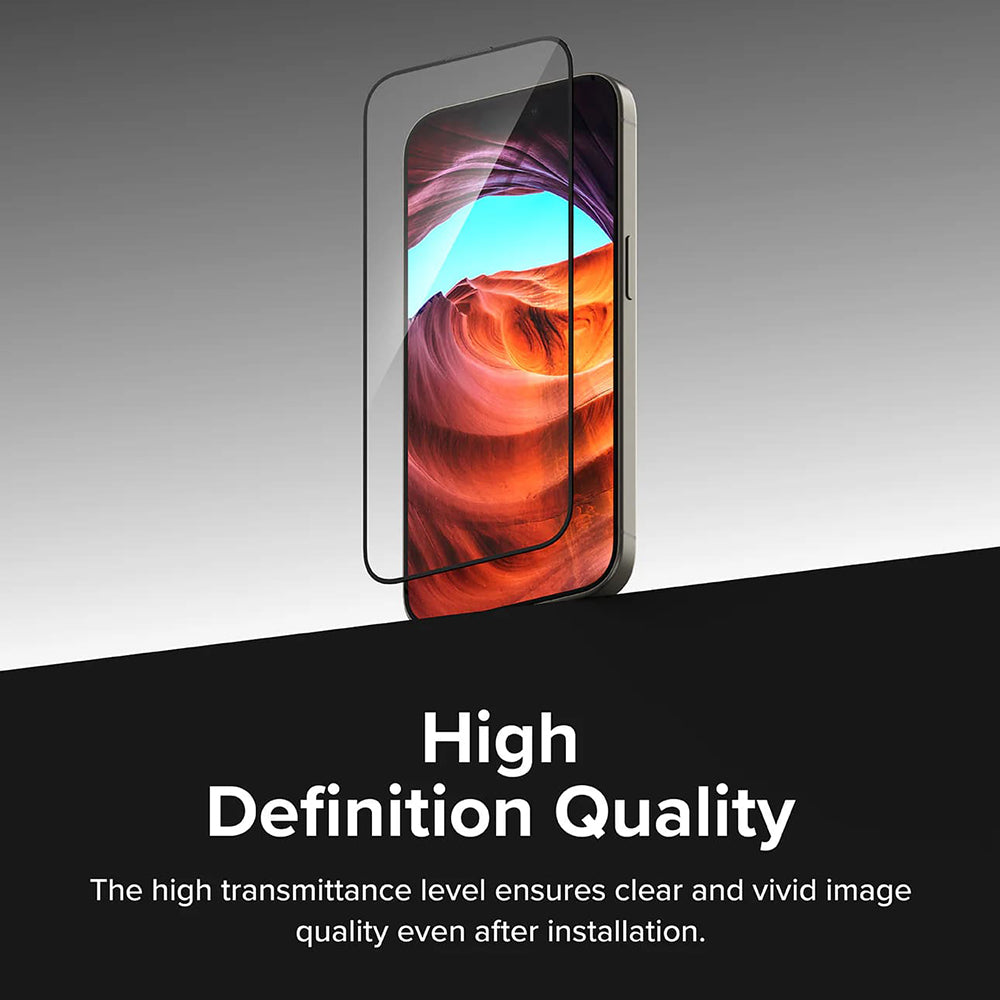 Ringke - Easy Slide Tempered Glass (2 pack) - iPhone 16 Pro - Clear