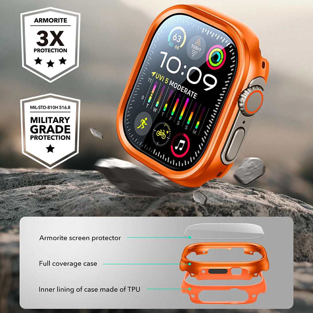 ESR - Armorite Protection Set - Apple Watch Ultra / Ultra 2 / Ultra 3 - Titanium