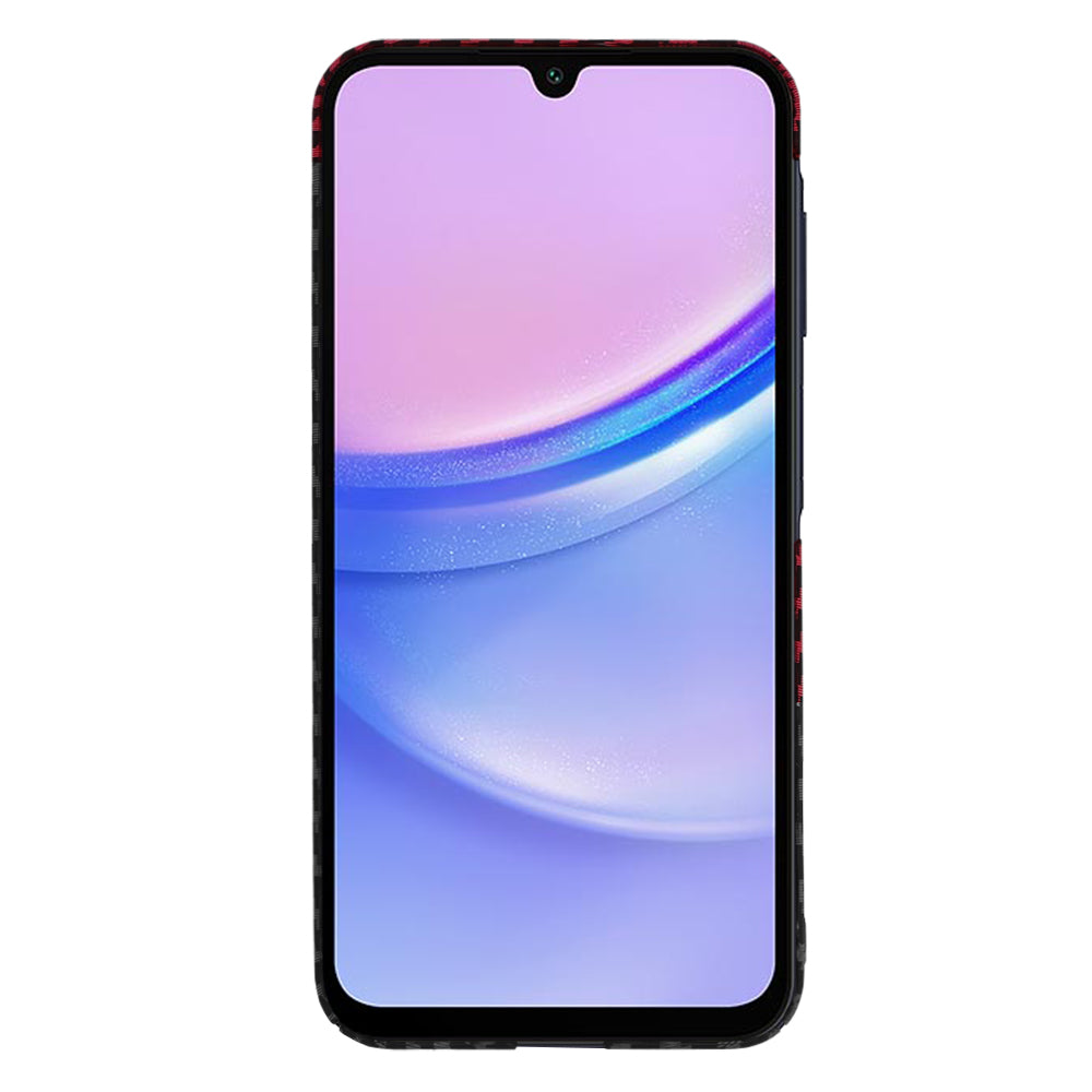 Techsuit - Carbonite FiberShell - Samsung Galaxy A15 4G / A15 5G - Red Vortex