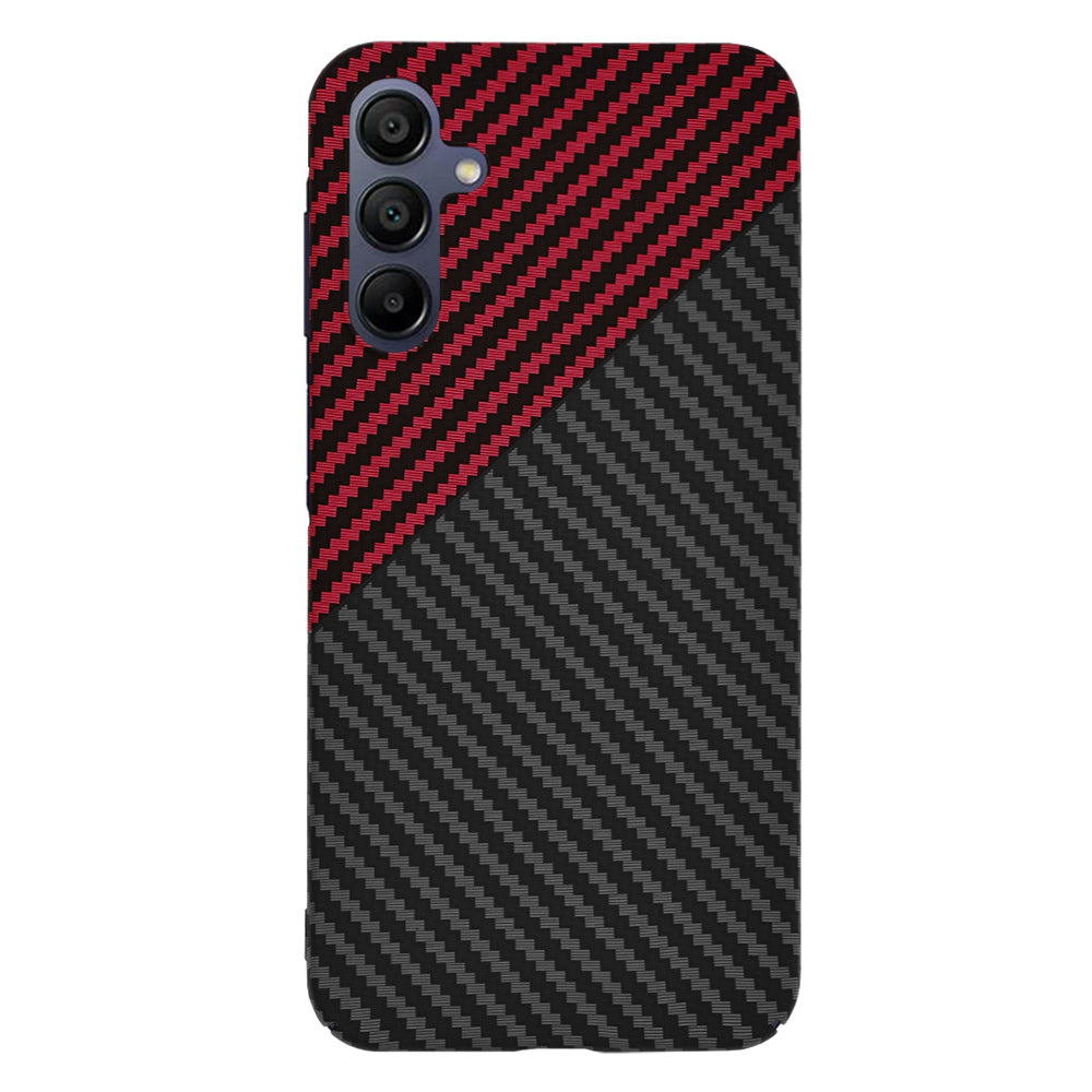 Techsuit - Carbonite FiberShell - Samsung Galaxy A15 4G / A15 5G - Red Vortex