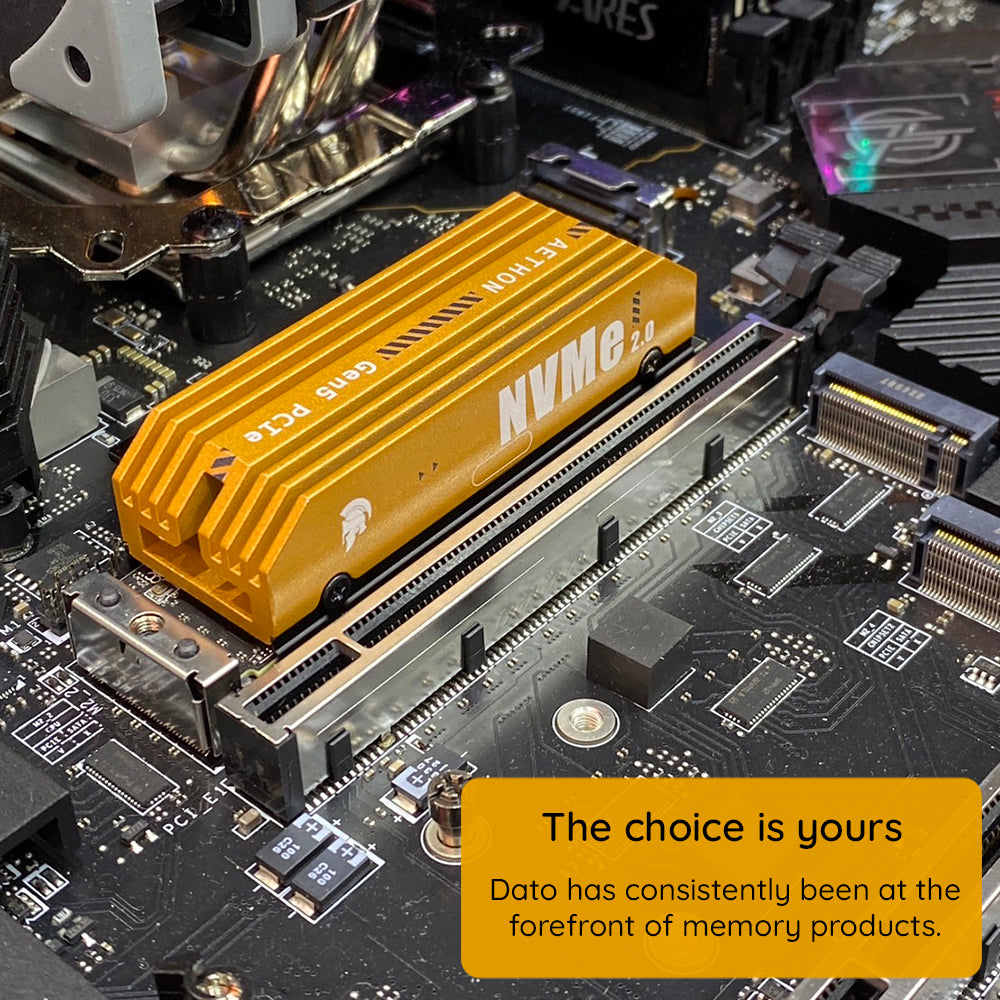 Dato - Internal Solid State Drive SSD Ares Aethon (ARSAT-4TB) - 4TB, PC Interface PCIe Gen5x4, Up to 12000MB/s - Black