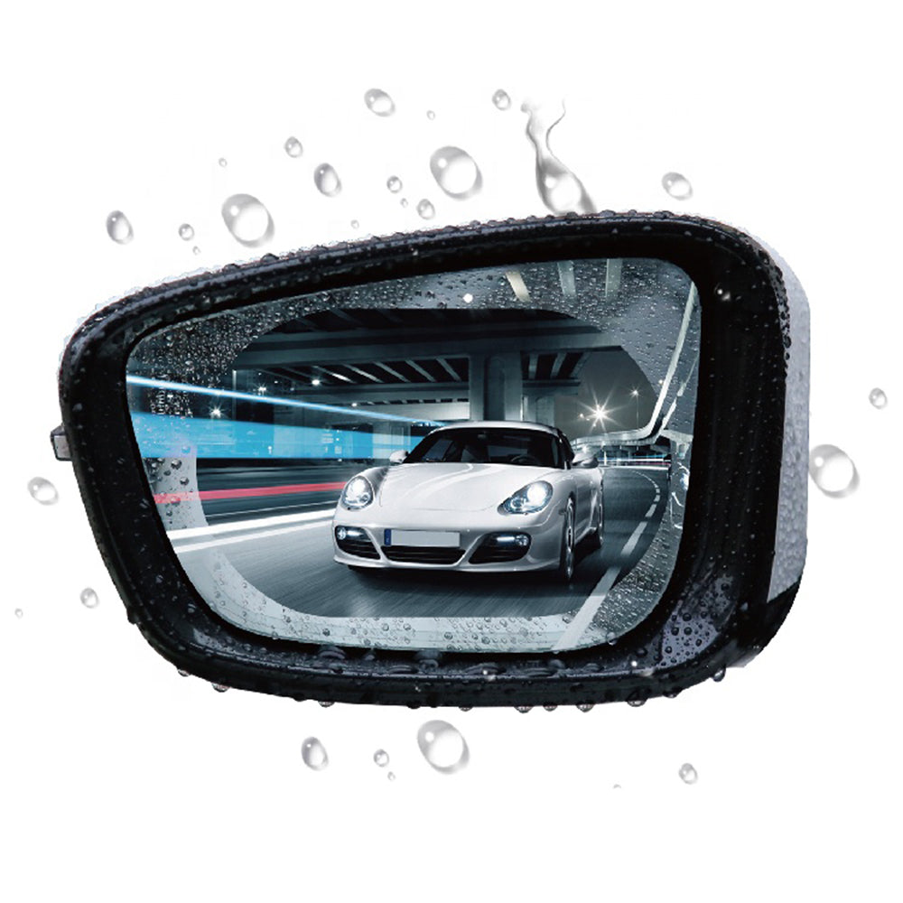 Techsuit - Rainproof Film (2 pack) - for Car Rear-View Mirror, 95 x 135mm - Transparent