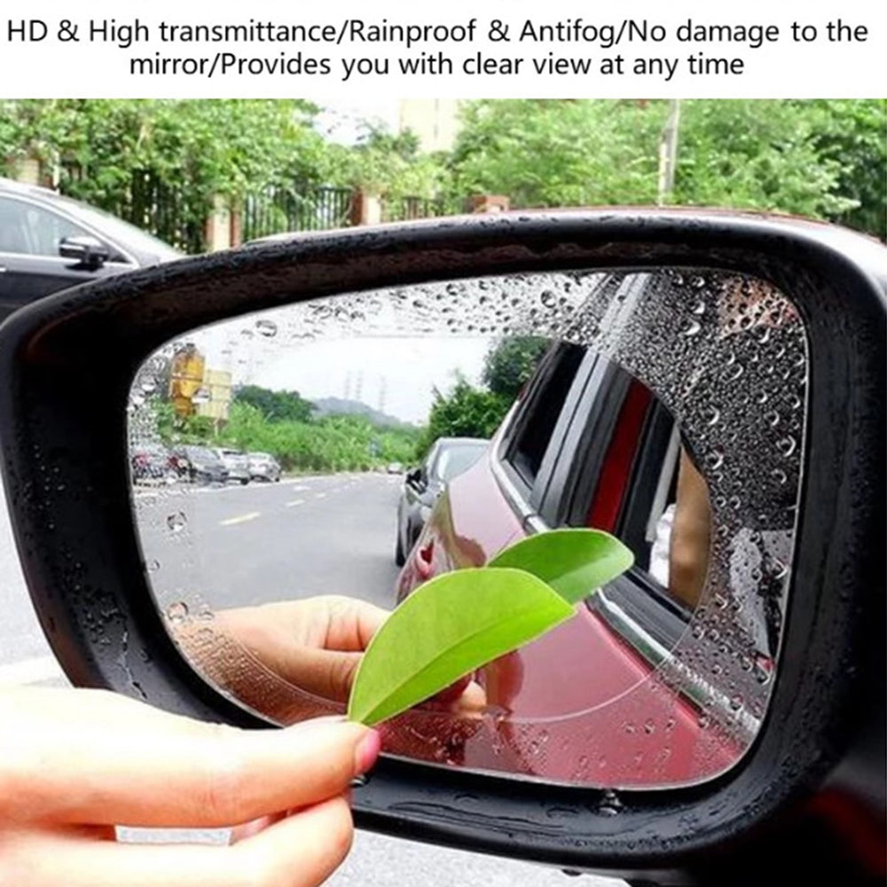 Techsuit - Rainproof Film (2 pack) - for Car Rear-View Mirror, 95 x 135mm - Transparent