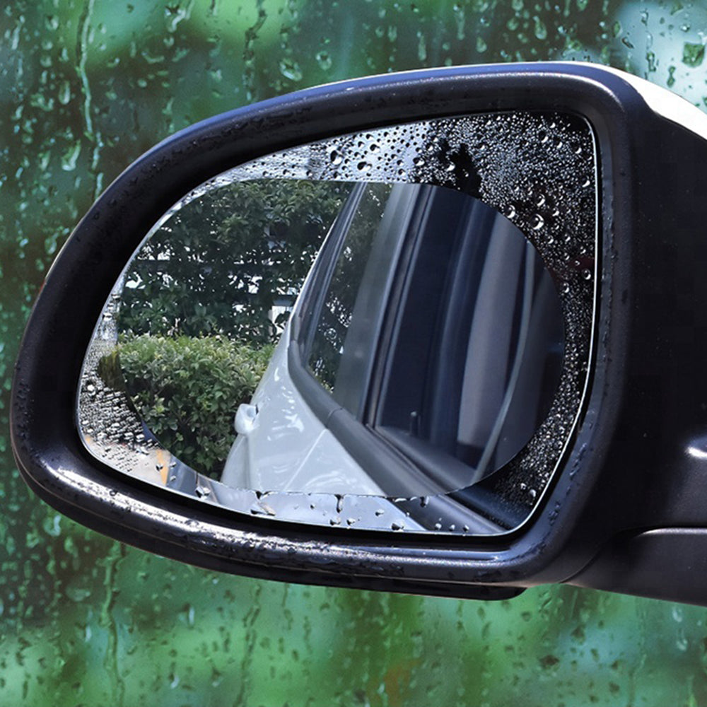 Techsuit - Rainproof Film (2 pack) - for Car Rear-View Mirror, 95 x 135mm - Transparent