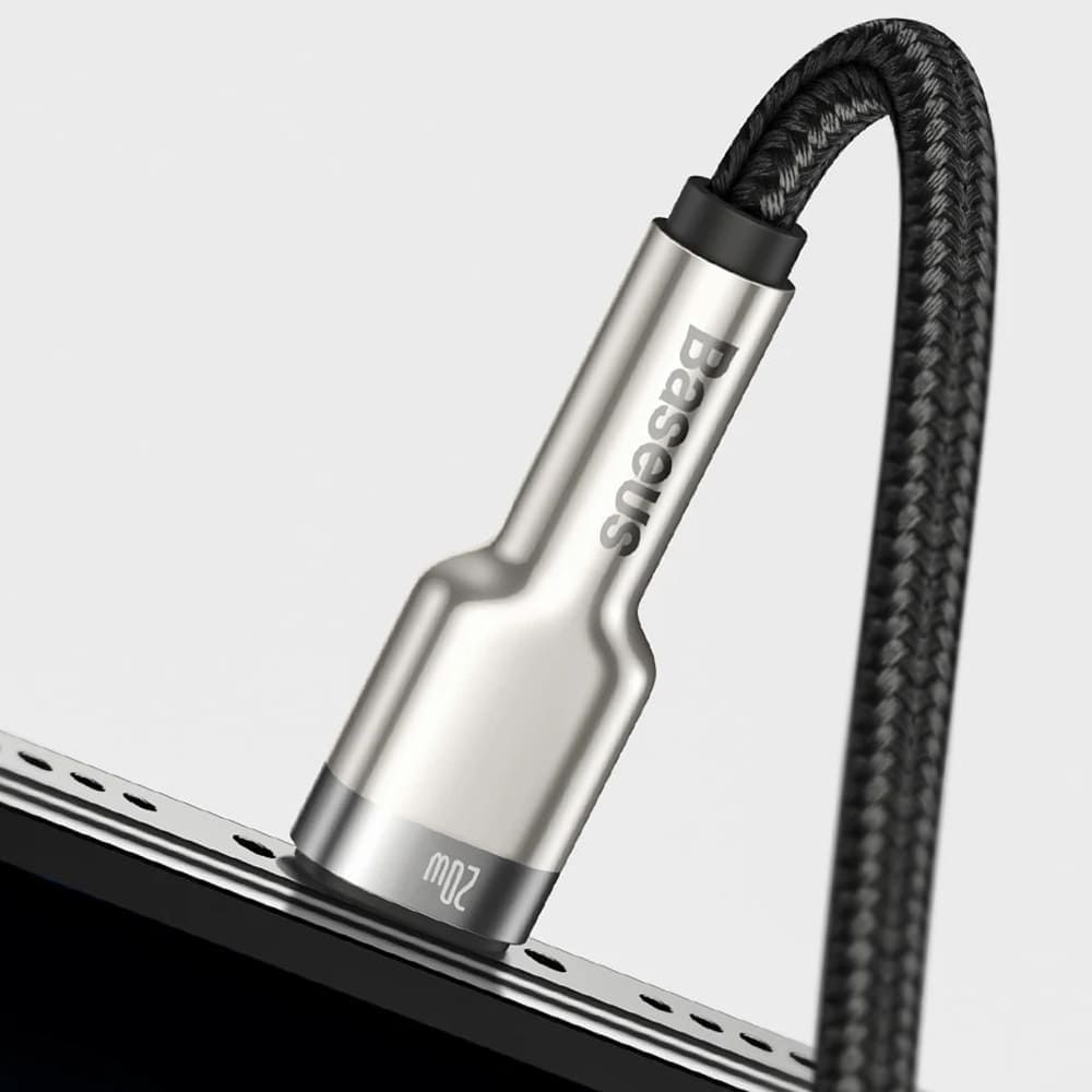 Baseus - Data Cable Cafule Series Metal (CALJK-B01) - USB to Lightning 2.4A, 2m - Black