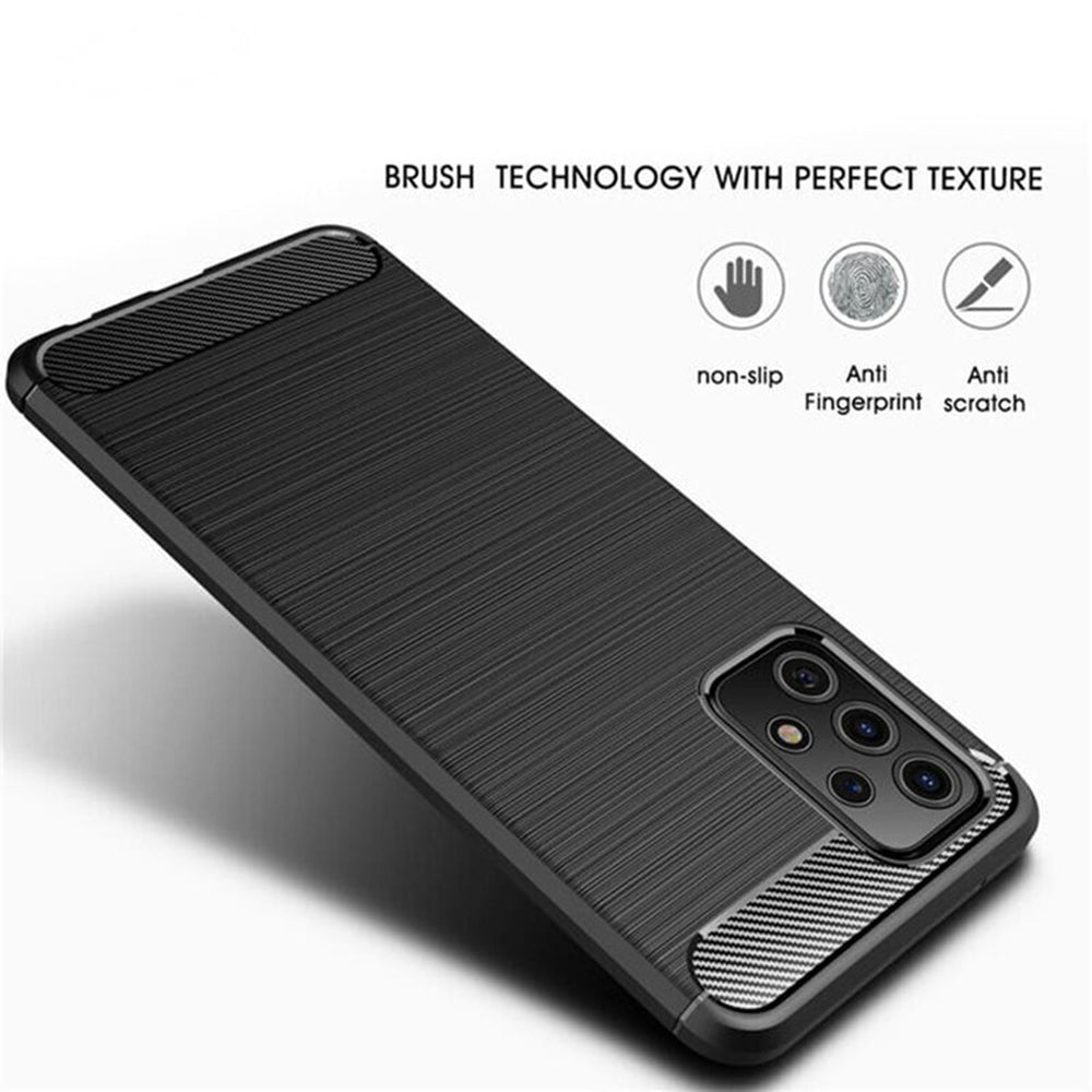Techsuit - Carbon Silicone - Samsung Galaxy A32 5G - Black