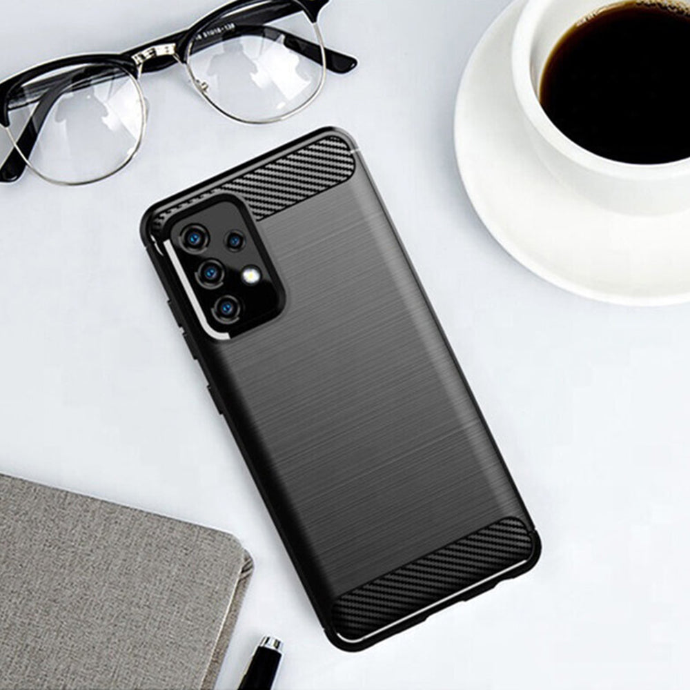 Techsuit - Carbon Silicone - Samsung Galaxy A32 5G - Black