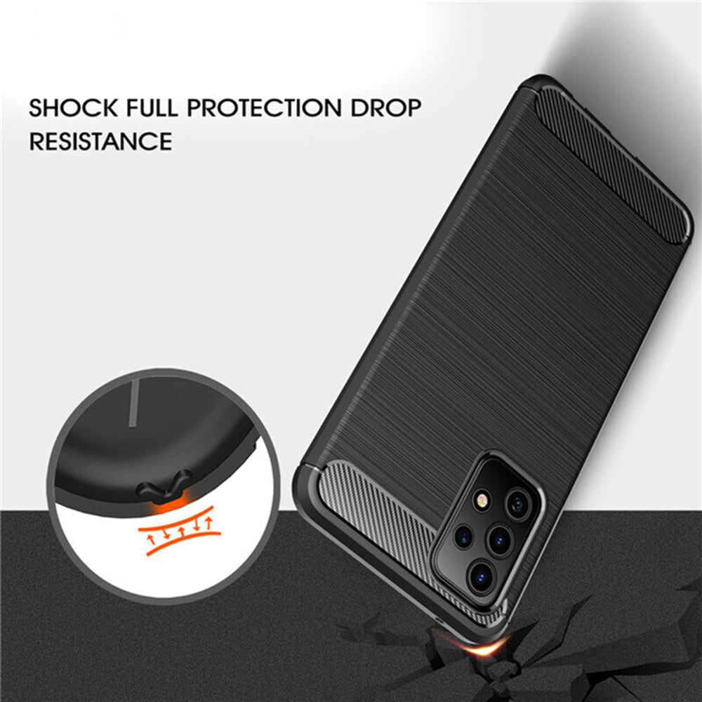 Techsuit - Carbon Silicone - Samsung Galaxy A32 5G - Black