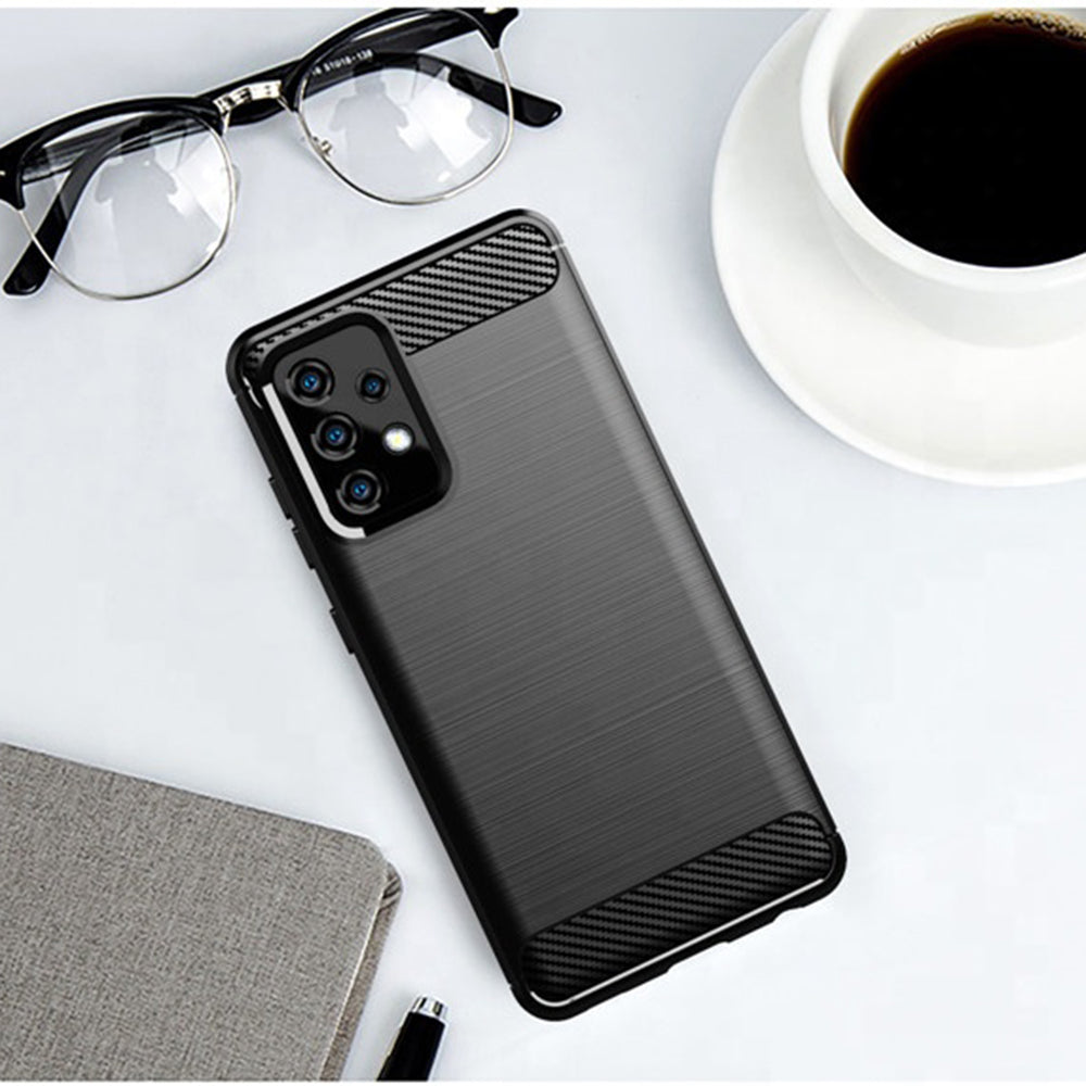 Techsuit - Carbon Silicone - Samsung Galaxy A52 4G / A52 5G / A52s 5G - Black