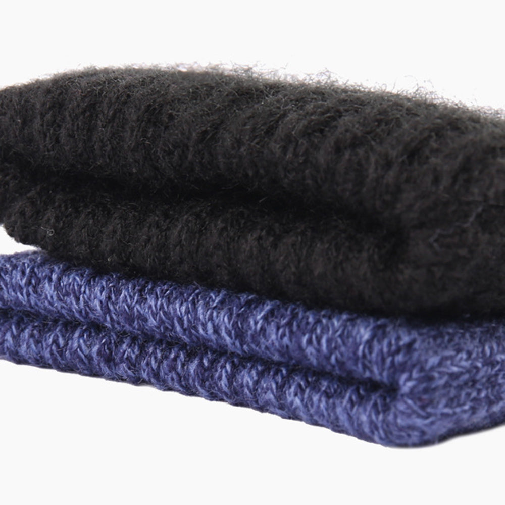iWarm - Touchscreen Gloves (ST0018) - Premium Wool, with Non-slip Details, Size 23cm - Blue