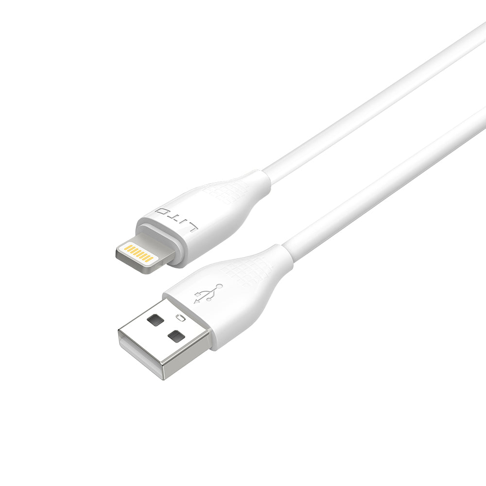 Lito Cablu Lito (LD03L), USB to Lightning, Fast Charging, 2.4A, 1m, Alb