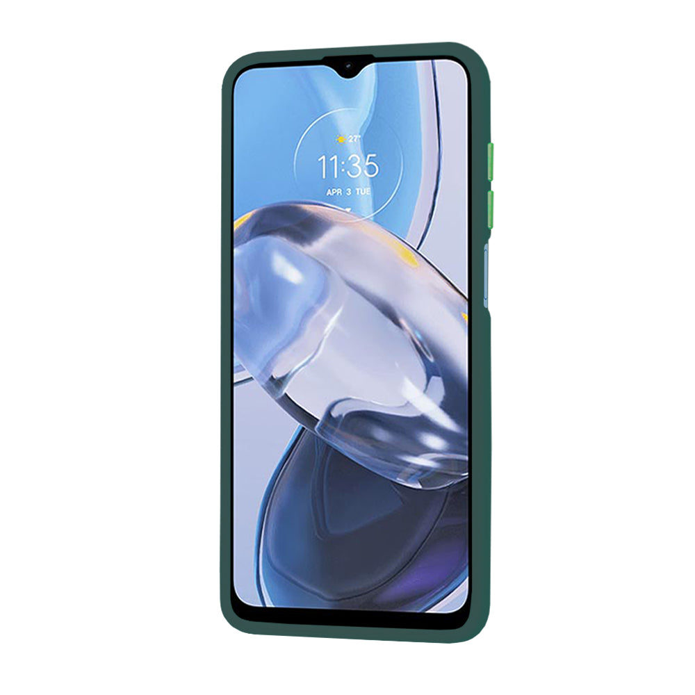 Techsuit - HaloFrost Series - Motorola Moto E22 / Moto E22i - Midnight Green