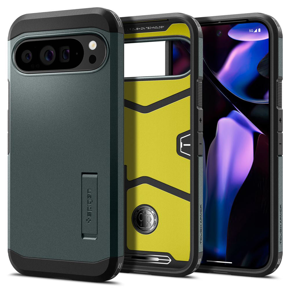 Spigen - Tough Armor (ACS07728) - Google Pixel 9 Pro XL - Abyss Green