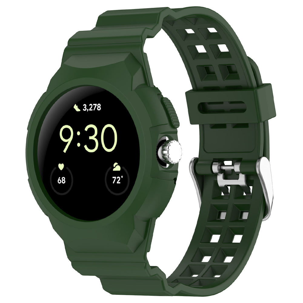 Techsuit - Watchband (W065) - Google Pixel Watch / Watch 2 / Watch 3 / Watch 4 41mm - Green