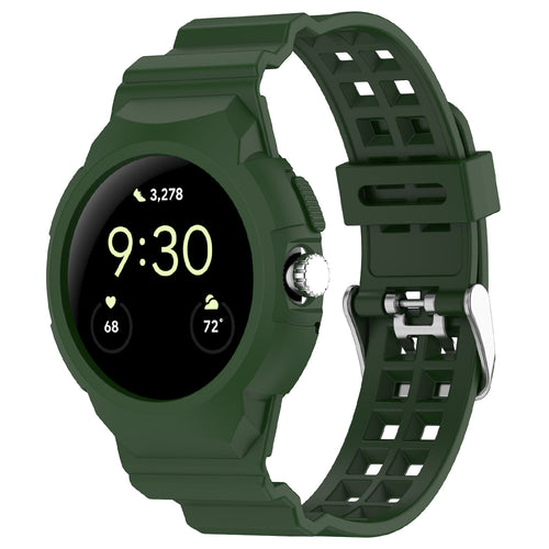 Techsuit - Watchband (W065) - Google Pixel Watch / Watch 2 / Watch 3 / Watch 4 41mm - Green