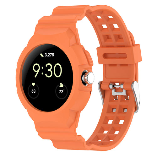 Techsuit - Watchband (W065) - Google Pixel Watch / Watch 2 / Watch 3 / Watch 4 41mm - Orange