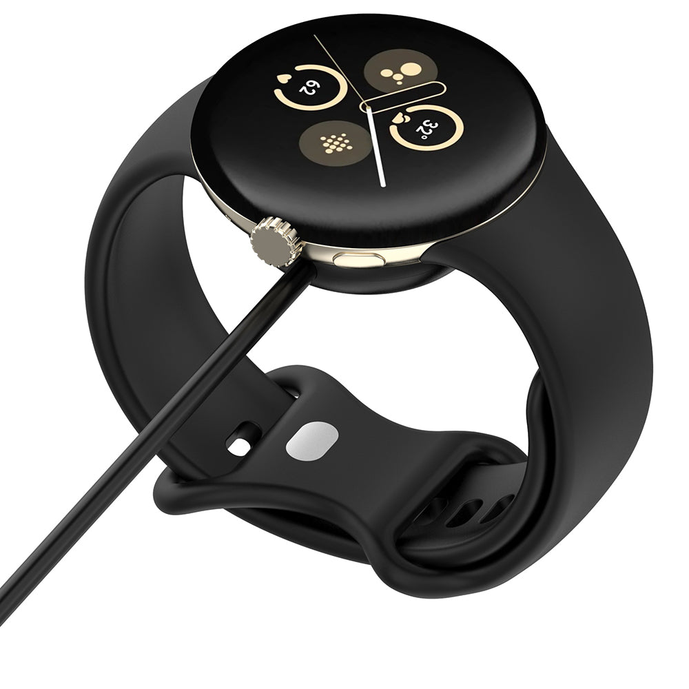 Techsuit - SmartWatch Wireless Charging Cable (THC5) - for Google Pixel Watch 3 (41mm, 45mm) / 2 / Fitbit Ace LTE, Type-