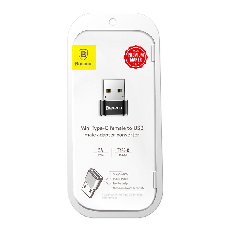 Adaptor Baseus OTG (CAAOTG-01), Type-C la USB, Negru
